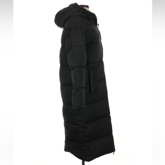 NWT Girlfriend Collective Black Long Puffer Winter Coat large - Picture 4 of 16